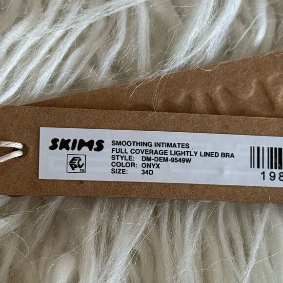 Skims Smoothing Intimates Full Coverage Lightly Lined Bra Onyx Size 34D - Picture 8 of 8